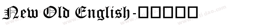 New Old English字体转换